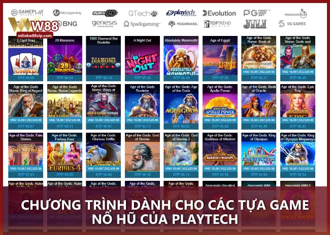 Chương trình dành cho các tựa game nổ hũ của PLAYTECH