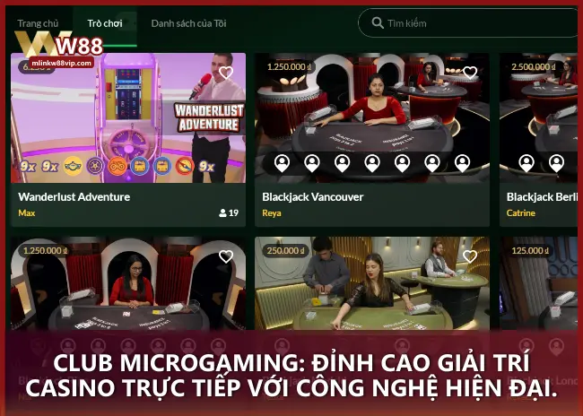 Club Microgaming: Đỉnh cao giải trí casino trực tiếp với công nghệ hiện đại