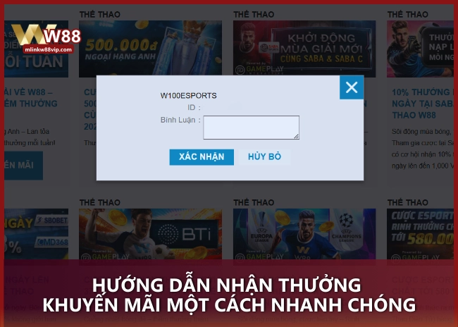 Hướng dẫn nhận thưởng khuyến mãi một cách nhanh chóng