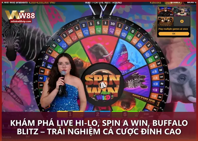 Khám phá Live Hi-Lo, Spin A Win, Buffalo Blitz – trải nghiệm cá cược đỉnh cao