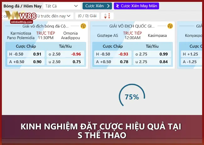 Kinh nghiệm đặt cược hiệu quả tại S Thể Thao