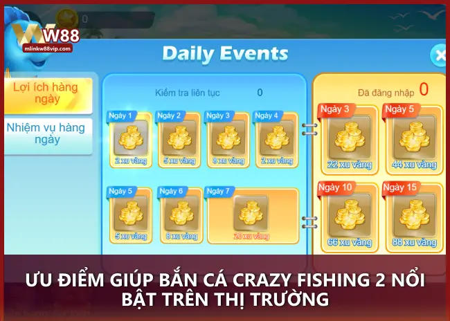 Ưu điểm giúp bắn cá Crazy Fishing 2 nổi bật trên thị trường